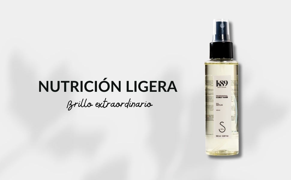 Oil Serum revitalizador de rizos con aceite de rosa mosqueta, aportando brillo e hidratación / Elimina el frizz 100ml.