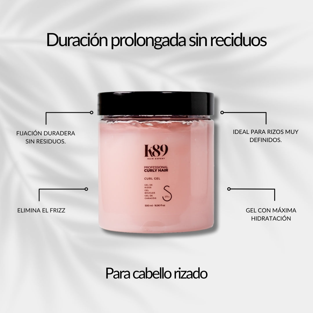 Gel para rizos / Curl Gel / Apto método curly 500ml.