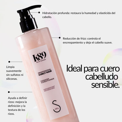 Shampoo Hidratante / Conditioner Cowash / Apto método curly 500ml.